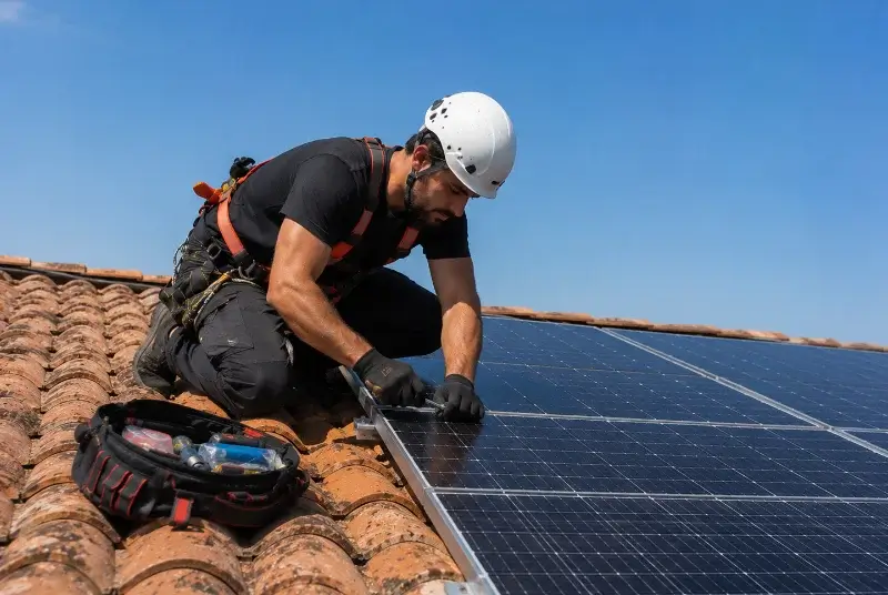Maintenance et monitoring de panneaux solaires à Vaulnaveys-le-Haut